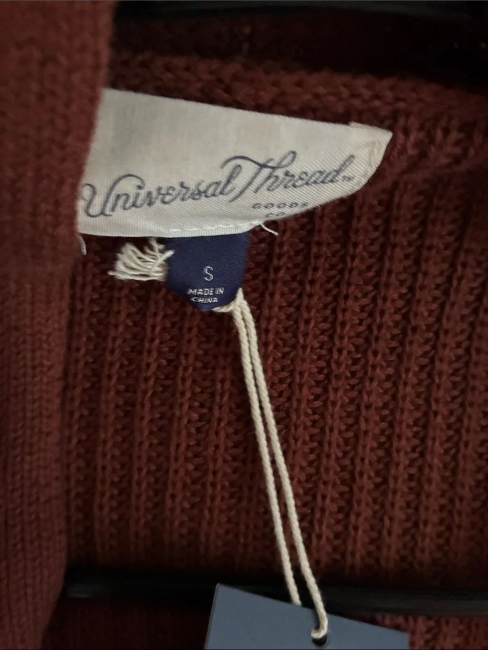 Universal Thread Open-Front Cardigan - Rust - Picture 4 of 7